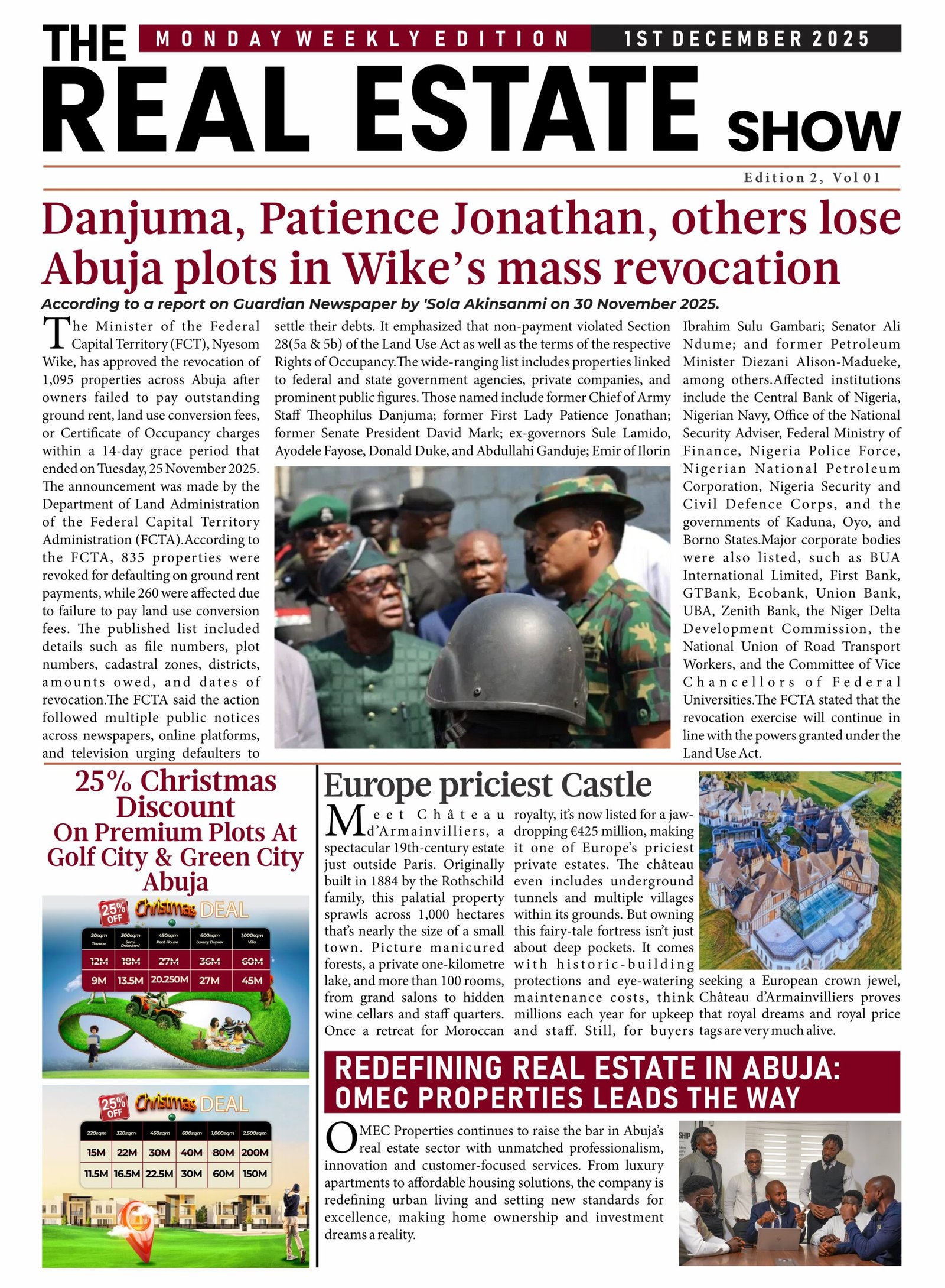 Danjuma, Patience Jonathan, others lose Abuja Plots in Wike's Mass revocation