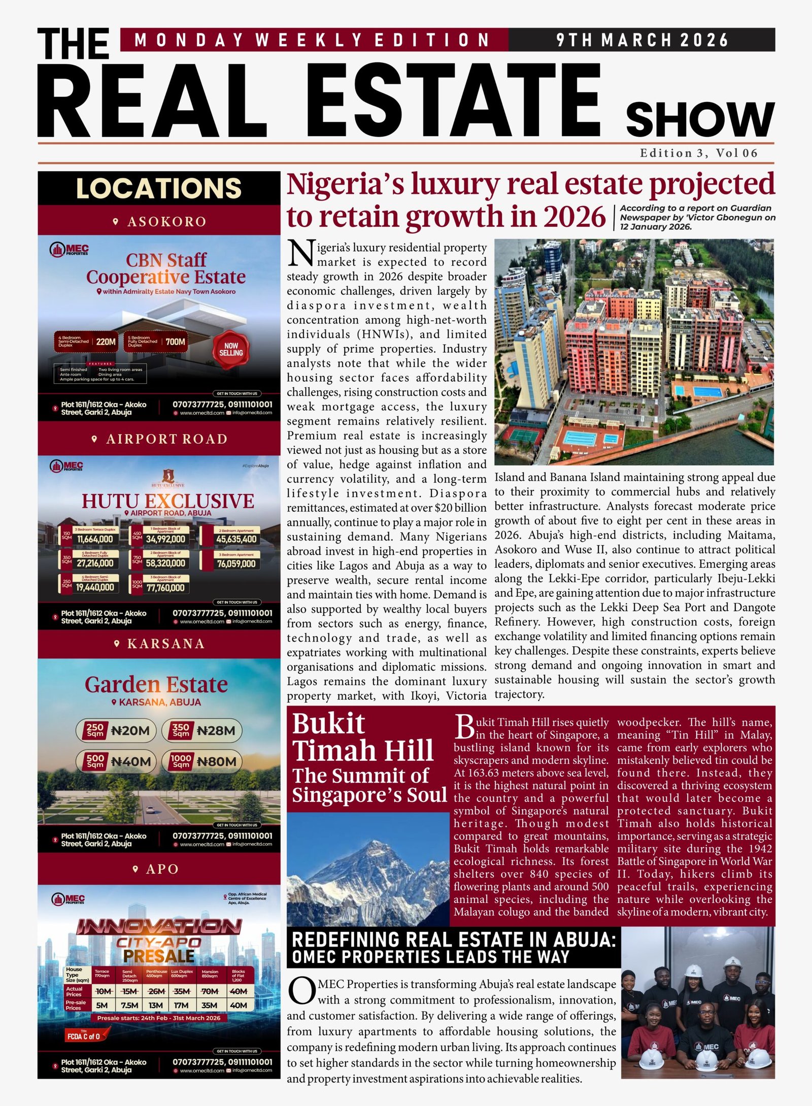 Nigeria's Luxury Real Estate Projected to Retain Grwoth in 2026